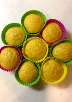 簡単で安心！かぼちゃ蒸しパン★離乳食-レシピのメイン写真