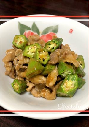 豚肉とオクラの味噌炒め٩( ᐛ )و-レシピのメイン写真