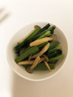 小松菜としめじのおひたし〜からし醤油〜-レシピのメイン写真