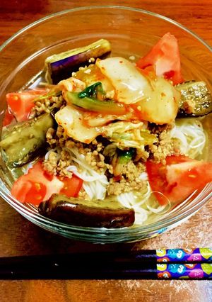 トマトと茄子のひんやり素麺-レシピのメイン写真