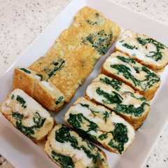 รูปของ 母の味ほうれん草卵焼き