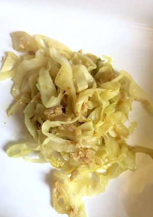 簡単!男弁当◇キャベツとツナのカレー味-レシピのメイン写真
