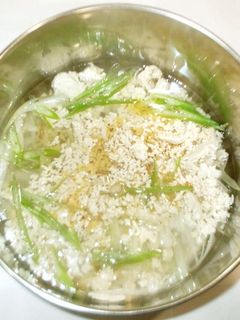 食べる中華風スープ♪簡単鶏ひき肉ネギ-レシピのメイン写真