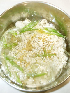 食べる中華風スープ♪簡単鶏ひき肉ネギ-レシピのメイン写真