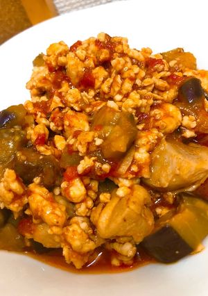 鶏肉とナスのトマト煮-レシピのメイン写真