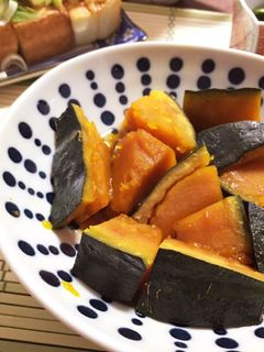レンジでホクホク*かぼちゃの煮付け-レシピのメイン写真