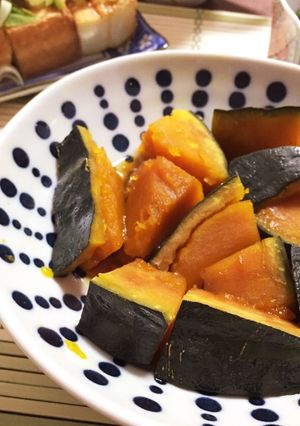 レンジでホクホク*かぼちゃの煮付け-レシピのメイン写真