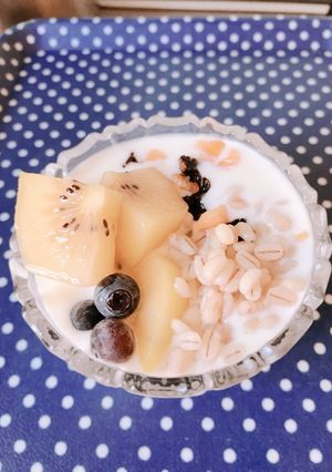 もち麦フルーツヨーグルト食物繊維たっぷり-レシピのメイン写真