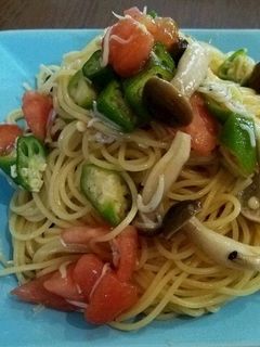 シラスと夏野菜の和風冷製スパ-レシピのメイン写真