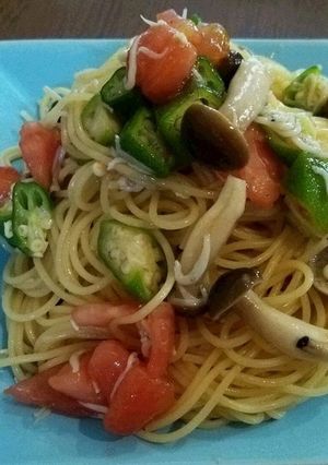 シラスと夏野菜の和風冷製スパ-レシピのメイン写真