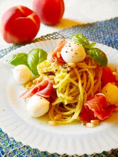 ドライトマトのカプレーゼ風冷製パスタ-レシピのメイン写真