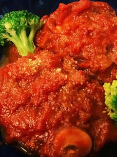 *トマト缶で!トマト煮込みハンバーグ*-レシピのメイン写真
