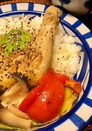 骨付きもも肉でグリーンカレー-レシピのメイン写真