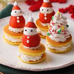 รูปของ ホイップ「マリーム®」でサンタパンケーキ