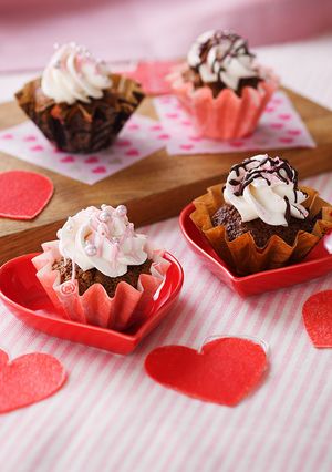 ホイップ「マリーム®」カップブラウニー-レシピのメイン写真