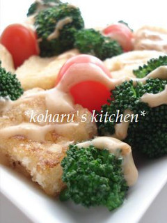 ひとくち揚げ豆腐のコロコロごまサラダ-レシピのメイン写真