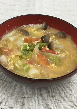 時短★トマトとキャベツの味噌汁-レシピのメイン写真
