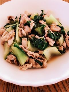 チンゲン菜と豚肉のオイスター炒め-レシピのメイン写真