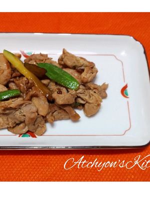 夏にピッタリ！豚肉と胡瓜の青ジソ風味炒め-レシピのメイン写真
