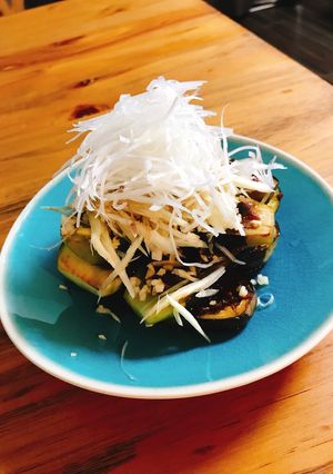 おつまみに簡単！茄子田楽の薬味添え-レシピのメイン写真
