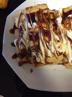 油揚げで!お好み焼き風サンド-レシピのメイン写真