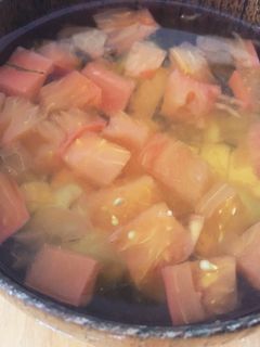 ゴーヤのワタでスープ!-レシピのメイン写真