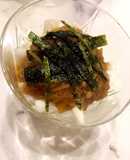 簡単！！シャキシャキ長芋となめ茸の和え物