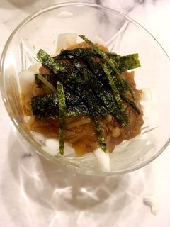 簡単!!シャキシャキ長芋となめ茸の和え物-レシピのメイン写真