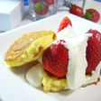 フライパンと苺でアメリカンショートケーキ