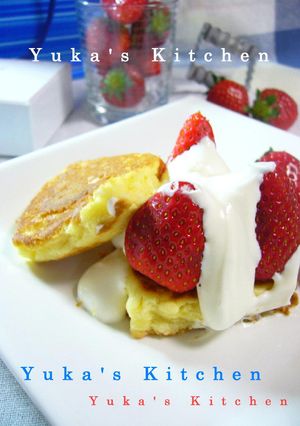 フライパンと苺でアメリカンショートケーキ-レシピのメイン写真