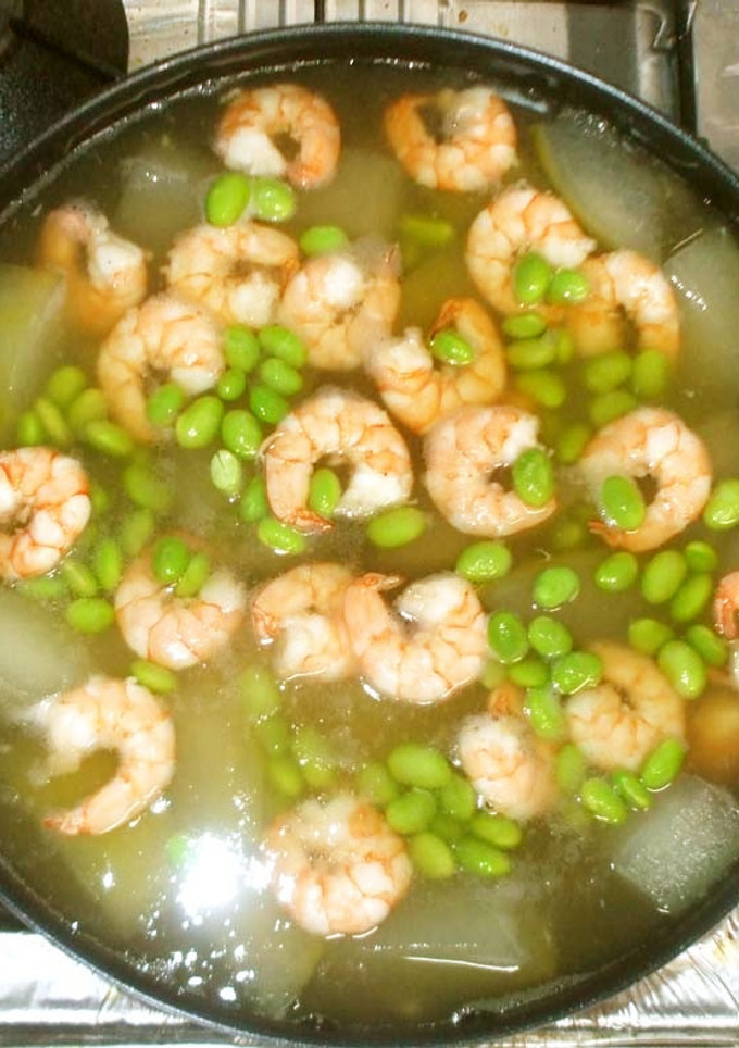 冬瓜の海老・枝豆あんかけ♪簡単-レシピのメイン写真