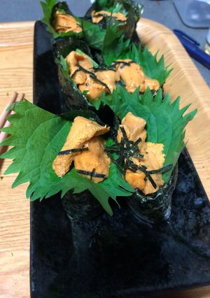 軍艦ウニと青じそのコンビ-レシピのメイン写真