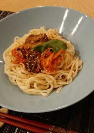 汁まで使う!サバ缶のコク旨キムチうどん-レシピのメイン写真
