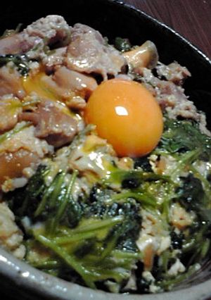 卵黄が光る☆ちょっと贅沢な親子丼-レシピのメイン写真