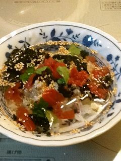 冷たい梅茶漬け-レシピのメイン写真