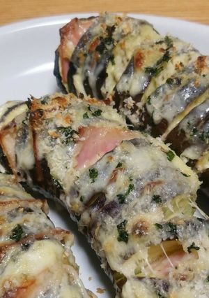なすのベーコンチーズはさみ焼き-レシピのメイン写真