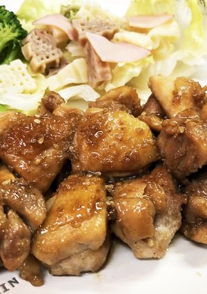 鳥もも肉のゴマ照り焼き-レシピのメイン写真