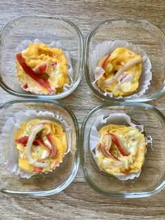 お弁当サイズのレンジで簡単かに玉!-レシピのメイン写真