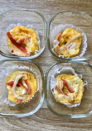 お弁当サイズのレンジで簡単かに玉！-レシピのメイン写真