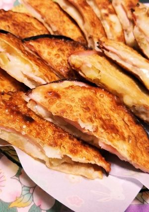 簡単‼️餃子の皮でサクサクはさみ揚げ-レシピのメイン写真