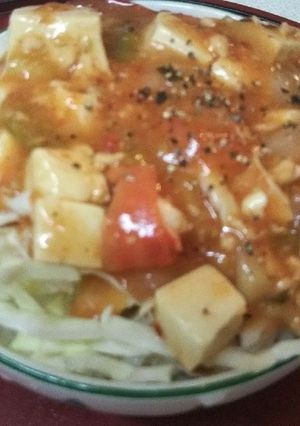 エビチリ豆腐丼（血管ダイエット1269）-レシピのメイン写真