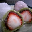 春の三色いちご大福