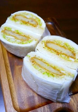 簡単！たっぷりキャベツコロッケサンド-レシピのメイン写真