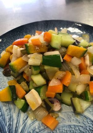 夏野菜のコロコロ炒め【JA福岡市】-レシピのメイン写真