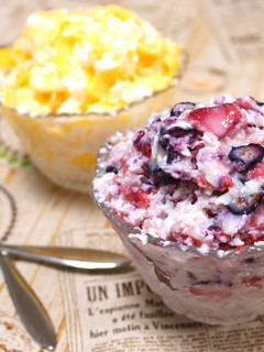 簡単美味!ヨーグルトフルーツかき氷♪-レシピのメイン写真