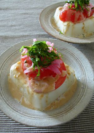 ごまだれ豆腐サラダ-レシピのメイン写真