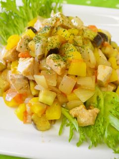夏野菜と魚のさっぱり炒め-レシピのメイン写真