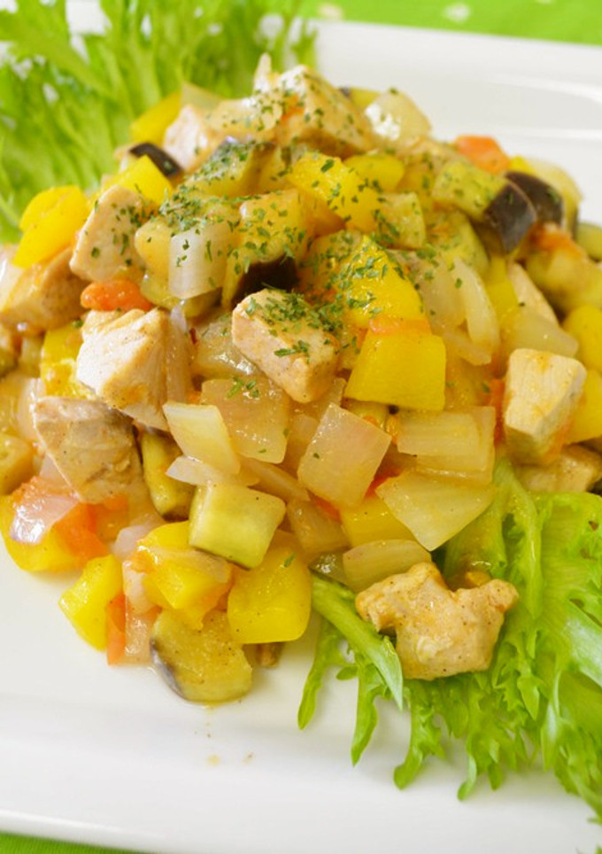夏野菜と魚のさっぱり炒め-レシピのメイン写真