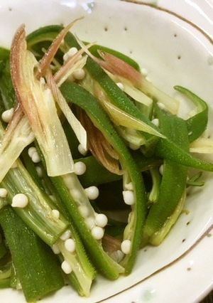 ベジ♪オクラとみょうがのポン酢サラダ-レシピのメイン写真