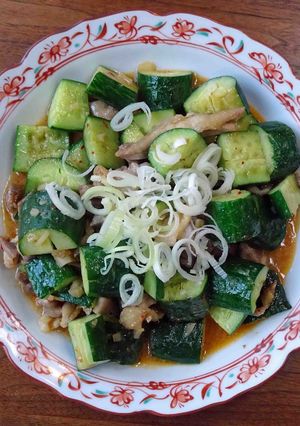 たたき胡瓜の鶏味噌炒め-レシピのメイン写真